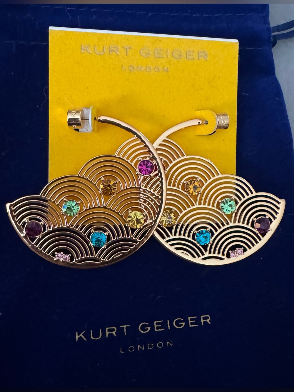 Kurt Geiger Southbank disc Earrings